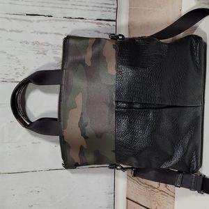 Coach Charles Foldover Tote with Camo Print F29706